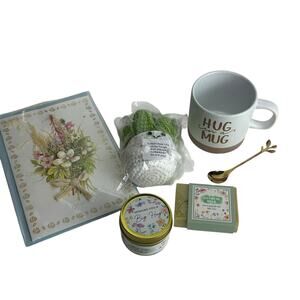 Hug in a Mug Gift Set Mug Candle Soap Spoon Card Cozy Comfort Box